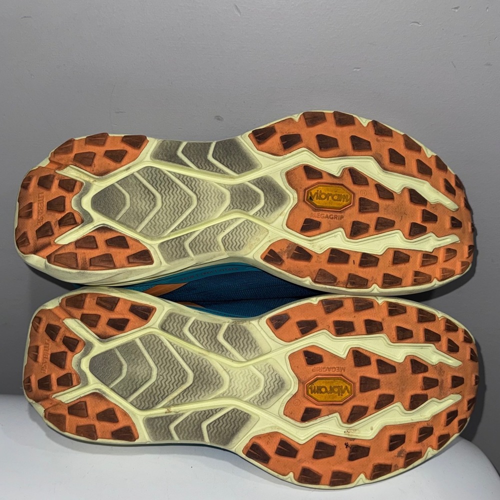 Hoka Zinal Trail Running Shoes Womens 8.5B Teal Orange Good Hiking Outdoors - Picture 5 of 12